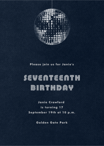 Disco - Birthday Invitation by Paperless Post