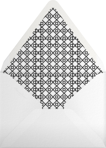 Lips and Stache (Wedding Stationery) - Jonathan Adler Envelope