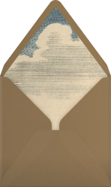 Hot Air Balloon - Blue - John Derian Envelope