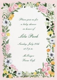 Spring Garland (Lucy Young) - Baby Shower Invitation by Dogwood Hill