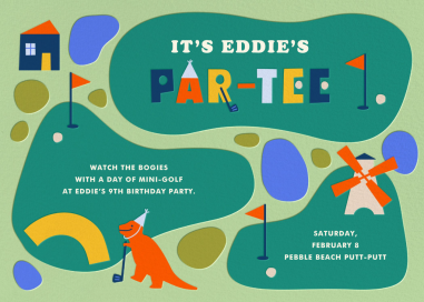 Putt-Putt Party by Paperless Post