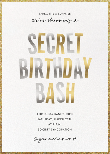Sparkle Soirée - Birthday Invitation by Paperless Post