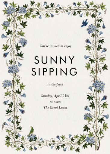 Tender Tendrils - Invitation by Stephanie Fishwick