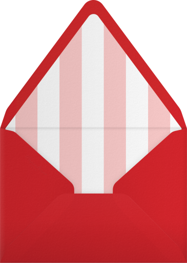 Wine Glass Red Lips Invitation Envelope