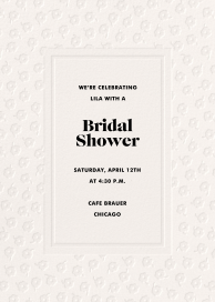 Minimalist Textured Invitation