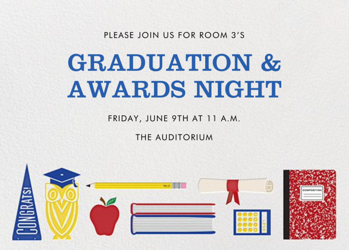 Grad Get-together - School Event Invitation by Jonathan Adler