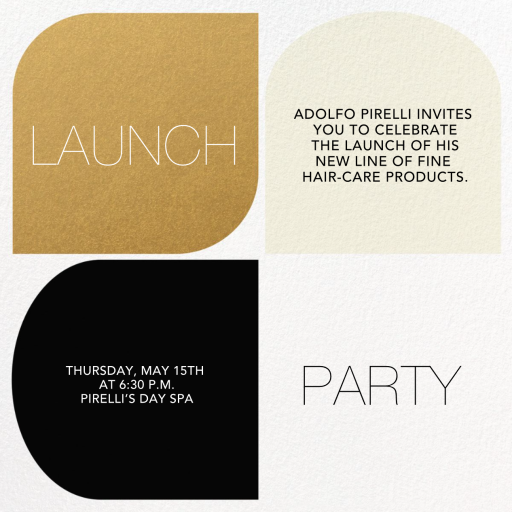 Blocks - Launch Party Invitation by Paperless Post