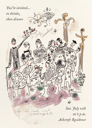 La Di Dah - Party Invitation by Carly Kuhn