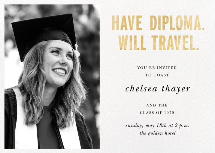 Have Diploma (Photo) - Graduation Party Invitation by kate spade new york