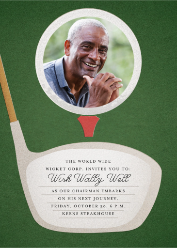 Tee Time (Photo) - Recital Invitation by Paperless Post