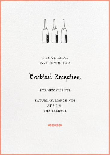 Bubbly for All - Cocktail Party Invitation by Mr. Boddington's Studio