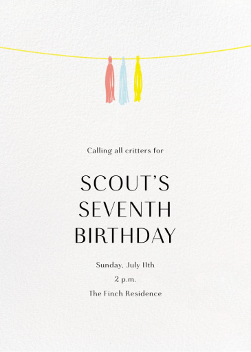 Tasseled II (Photo) - Invitation by Paperless Post - Back