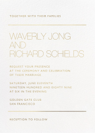 Lined Modern Minimalist Invitation