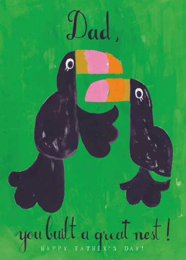 Toucan Nest Dad Fathers Day Card