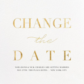 Remnant (Change the Date) - Save the Date by Paperless Post