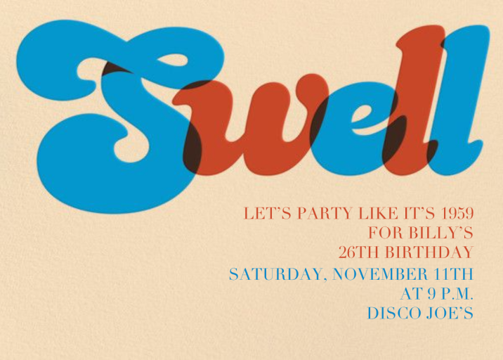 The Nifty '50s by Paperless Post