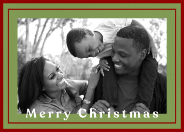 Double Border Photo - Christmas Card by Paperless Post