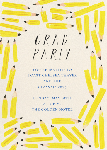 Stay Sharp - Celebration Invitation by Mr. Boddington's Studio