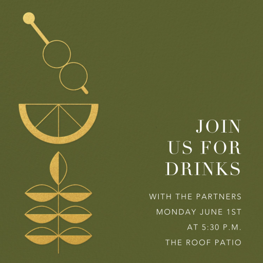 With a Twist - Cocktail Party Invitation by Paperless Post