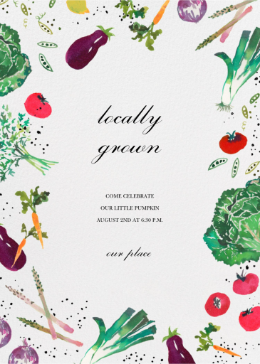 Farmers Market - Baby Shower Invitation by Happy Menocal