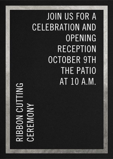 Simple Gold Border by Paperless Post