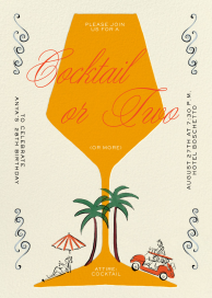 Orange Spritz - Birthday Invitation by Tamborine Press