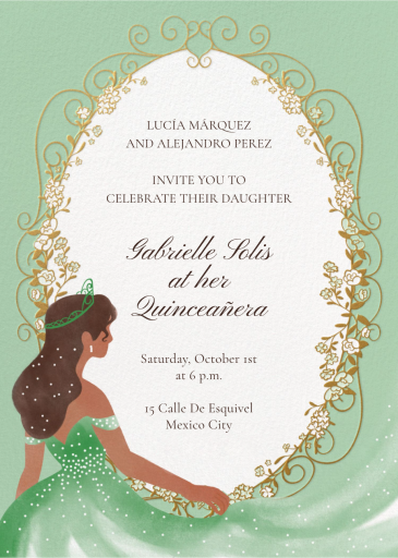 Sparkling Princess - Quinceañera Invitation by Paperless Post
