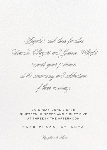 Cummerbund - Invitation by Paperless Post