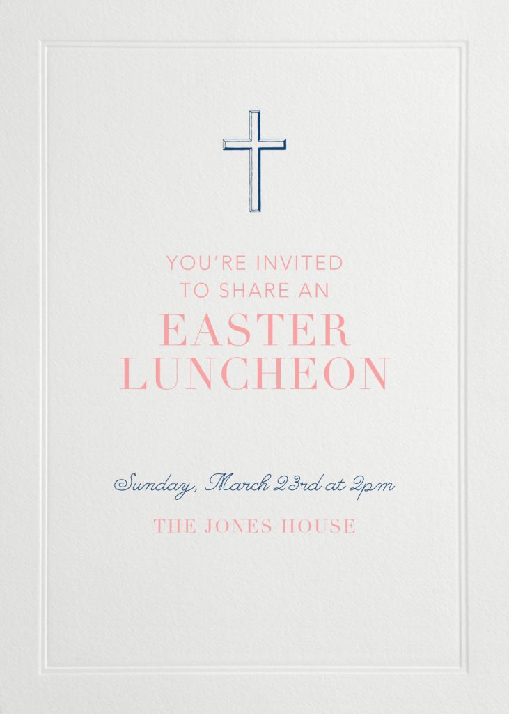 Standard easter invitation send online instantly rsvp tracking