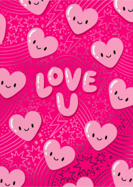 Bubble Hearts - Valentine's Day Card by Hello!Lucky