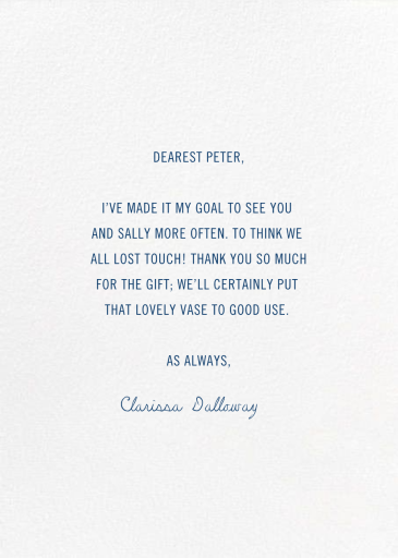 Flying Thank You (Anna Emilia Laitinen) - Thank You Card by Red Cap Cards - Back