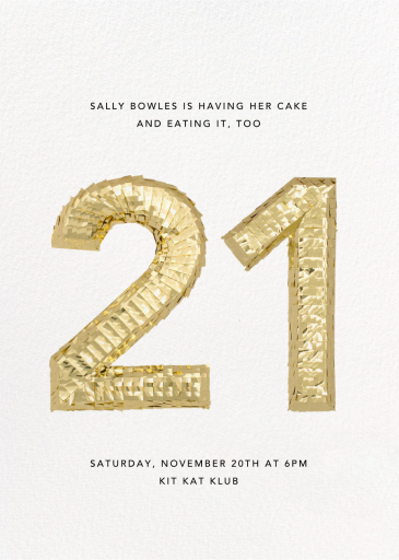 Shine - Birthday Invitation by CONFETTISYSTEM