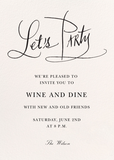 Event of the Year - Party Invitation by Stephanie Fishwick