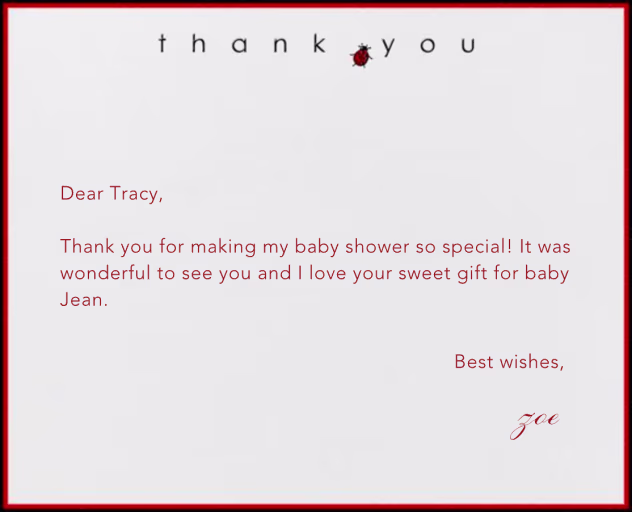 Ladybug - Thank You Card by Paperless Post