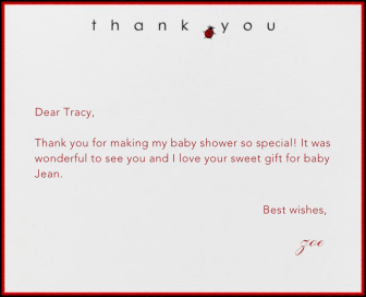 Ladybug - Thank You Card by Paperless Post