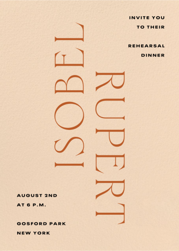 Twin Flames - Rehearsal Dinner Invitation by Paperless Post