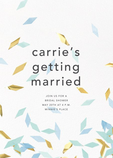 Flutter - Bridal Shower Invitation by CONFETTISYSTEM