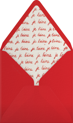 Je T'aime Heart - Paperless Post Envelope