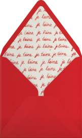 Je T'aime Heart - Paperless Post Envelope