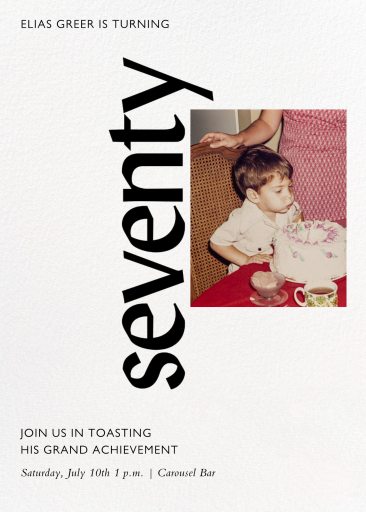 Celebration Photo - Birthday Invitation by Paperless Post