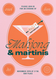Mahjong Martini - Cocktail Party Invitation by Paperless Post