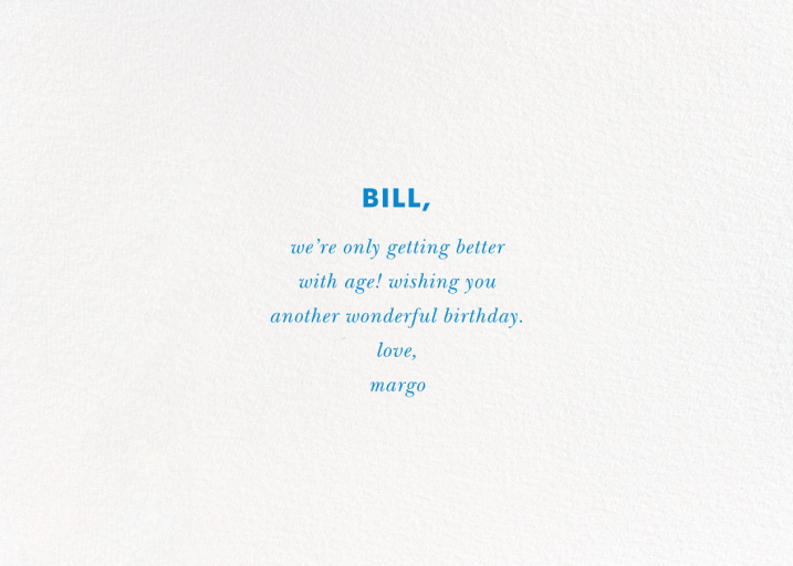 Baronial - Birthday Card by kate spade new york - Back