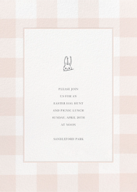 Buffalo Check Bunny by Sugar Paper