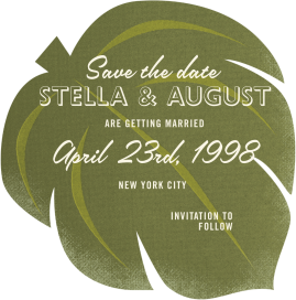 Palm Leaf Cutout by Paperless Post