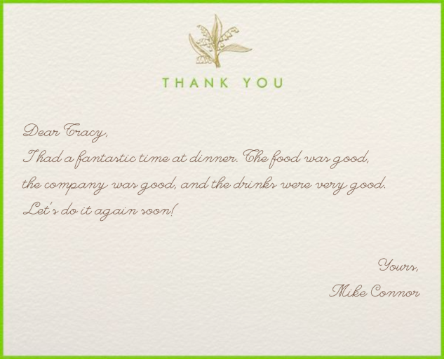 Lilies of the Valley - Stationery by Paperless Post