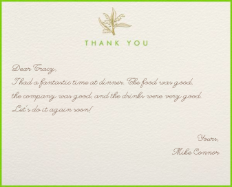 Lilies of the Valley - Stationery by Paperless Post