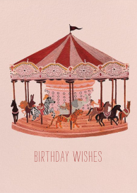 Carousel Wishes (Becca Stadtlander) - Birthday Card by Red Cap Cards