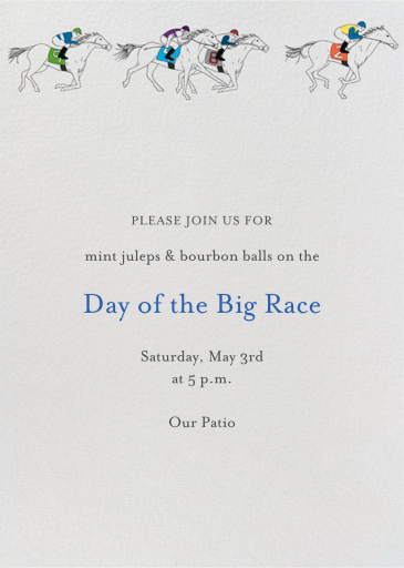 Horse Races by Paperless Post