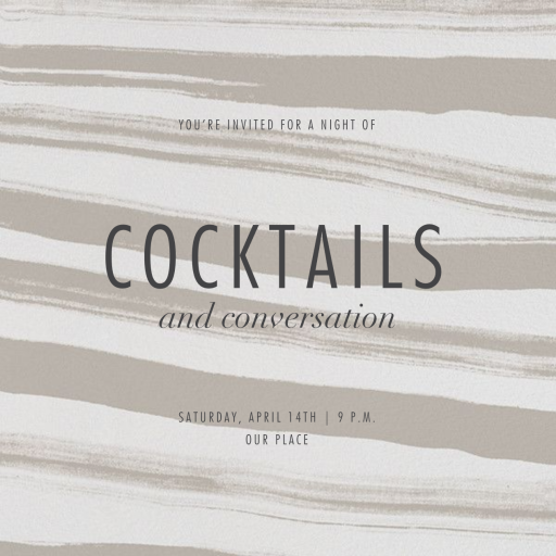 Beau - Fall Party Invitation by Kelly Wearstler