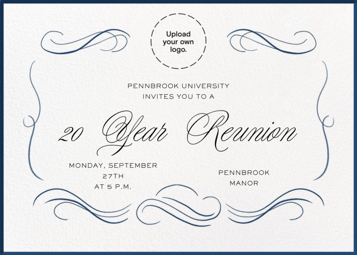 Grand Swirls - Class Reunion Invitation by Paperless Post